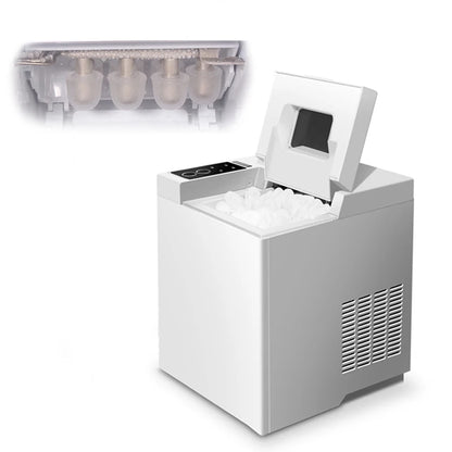 15kg/24H Fully Automatic Ice Maker 1.3L Machine for Commercial Household Small Milk Tea Shop Round Ice Cube Making Machine IM-15