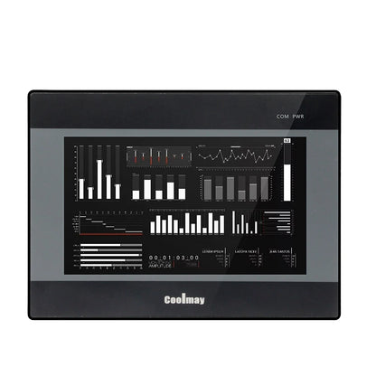 Coolmay 7 Inch HMI PLC All-in-One EX3U-8070H-44MRT RS232/RS485 PLC Controller Programming PLC with HMI Touch Panel Integrated