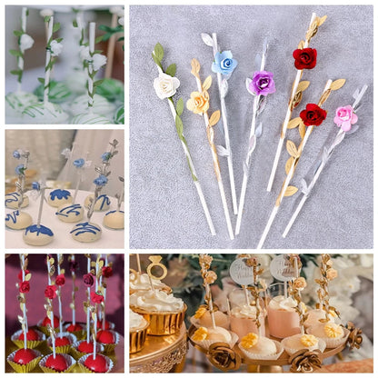 24Pcs Guitar Rock Music Theme Cake Cupcake Toppers Happy Birthday Wedding Party Baby Shower  Cake Inserts Sticks Cake Decor