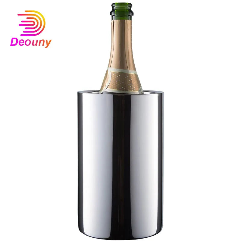 DEOUNY Wine Chiller Bucket Champagne Insulated Ice Bucket Wine For All 750ml Bottles Cooler Buckets Keep Cold