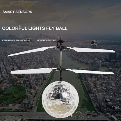 Flying Luminous Ball Toys RC Helicopter Aircraft Plane Flight Balls Led Light Electronic Infrared Induction Toys for Kids Boys