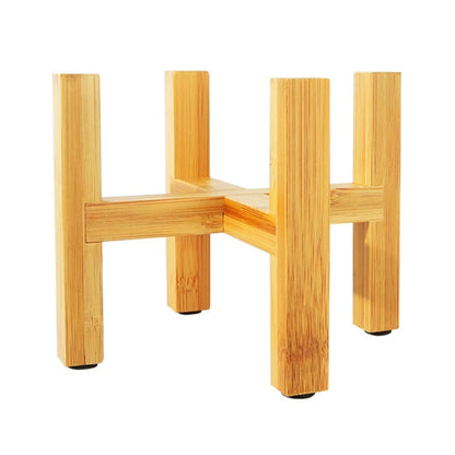Four-legged Wood Flower Pot Holder Plant and Succulent Flower Pot Base Display Stand Home Garden Patio Decoration Shelf Drop Hip
