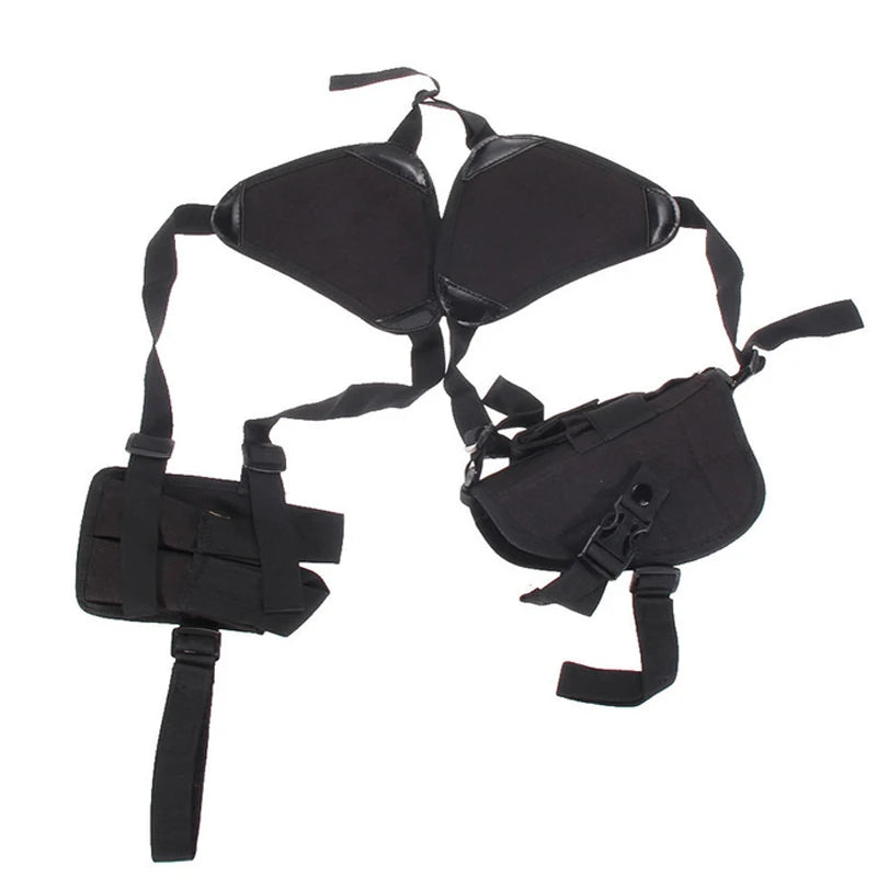 Left Right Hand Tactical Nylon Gun Holster Universal Pistol Gun Carry Pouch Concealed Shoulder Holster G17 M9 Gun