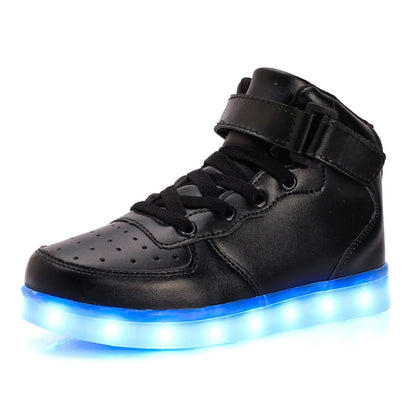 Men Sneakers Kid Boots Girl Boy Footwear Women Fashion Casual Sport Outdoor Dance Flats Children Led Light Up Hip-Hop Shoes