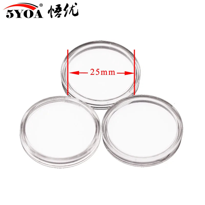 5YOA 50/30pcs NFC Coin Ntag215 TAG Key 13.56MHz 215 Card Universal Label RFID Ultralight Tags Labels 25 mm diameter Round Box