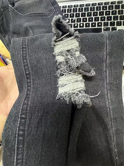 Private Label Destroyed Denim Jeans Ripped Skinny Jeans Men Jean Pants Streetwear Trousers