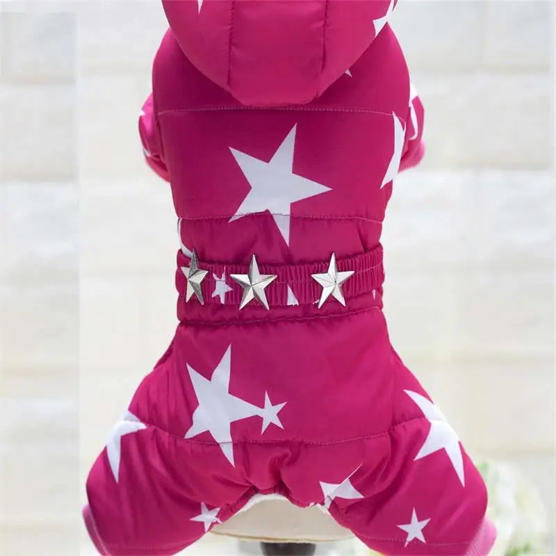Winter Dog Coat | Thick Cotton Padded Pet Jacket | Small & Medium Breed Outerwear