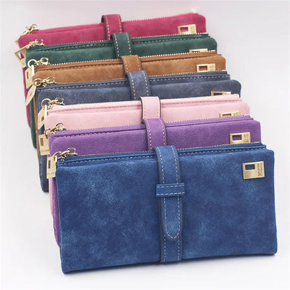 Luxury Designer Women's Long Wallet New Multi-card Position Clutch Handbags Female Multi-function Coin Purse Card Holder Pouch