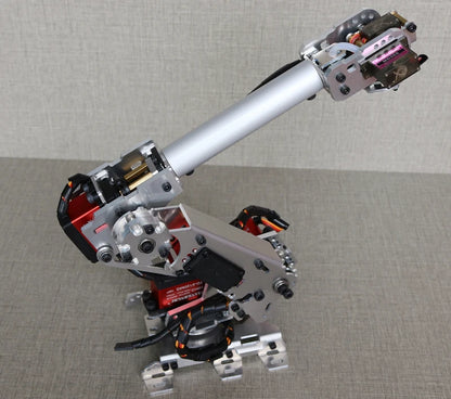 Cheap 7 DOF Metal Manipulator Robot Arm with 20KG Digital Servos Air Suction Pump for Arduino Multi-DOF Mechanical Robotics Kit