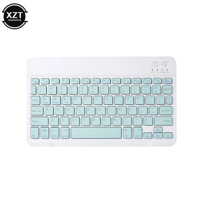 Mini Bluetooth-compatible Keyboard Wireless Keyboard For Computer Phone  English Russian Rechargable Keyboard For Ipad Tablet PC