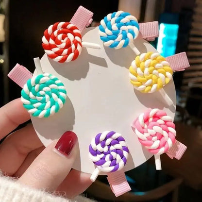 10pcs Cute Lollipops Pretend Play Food Pendants Crafts DIY Handmade Jewelry for Earring Necklace Keychain