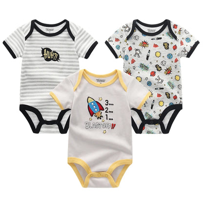 Newborn Clothes Set For Girls 100%Cotton Soft Baby Boys Romper Cartoon Casual Infant Jumpsuit Costume ropa bebe Clothing