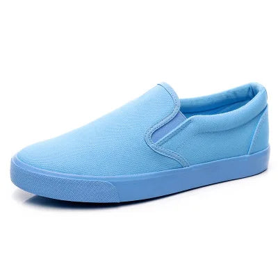 FUQIAO New Canvas Driving Shoes Men Green Black Yellow White Vulcanized Lazy Canvas Shoes Mens Designer Sneakers Fashion Men