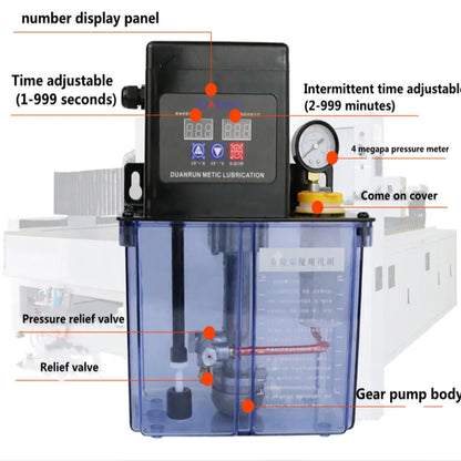1.5L/2L Lubricant Pump Fully Automatic Fine-carved Injection Molding Machine Volume Discharge Lubricant Pump CNC Bed Gear