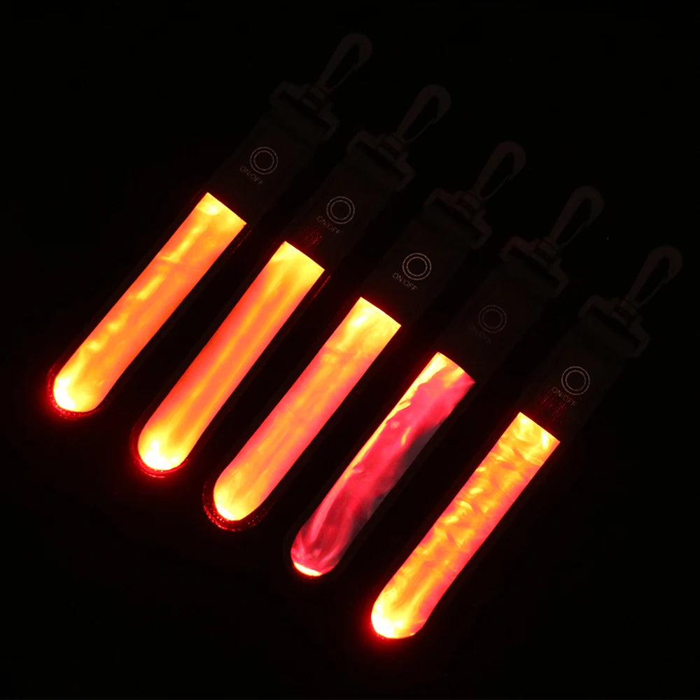 LED Glowing Luminous Reflective Backpack Hanging Light  Night Running Safety Alert Wristband Outdoor Sport Armband Light