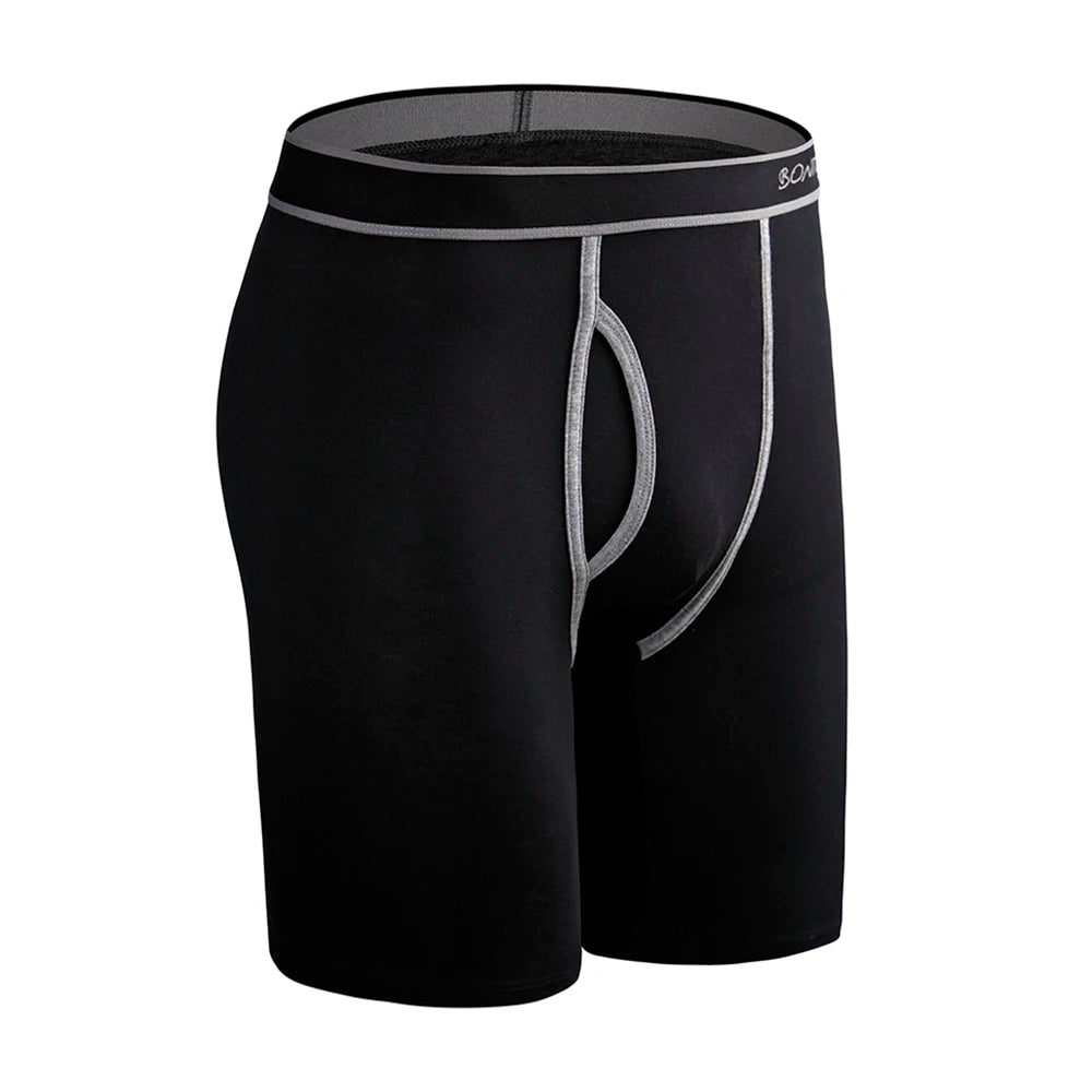 SRBONITOS Long Boxer For Men Underwear High Quality Cotton Men's Panties Man Underpants Boxershorts Shorts Sexy