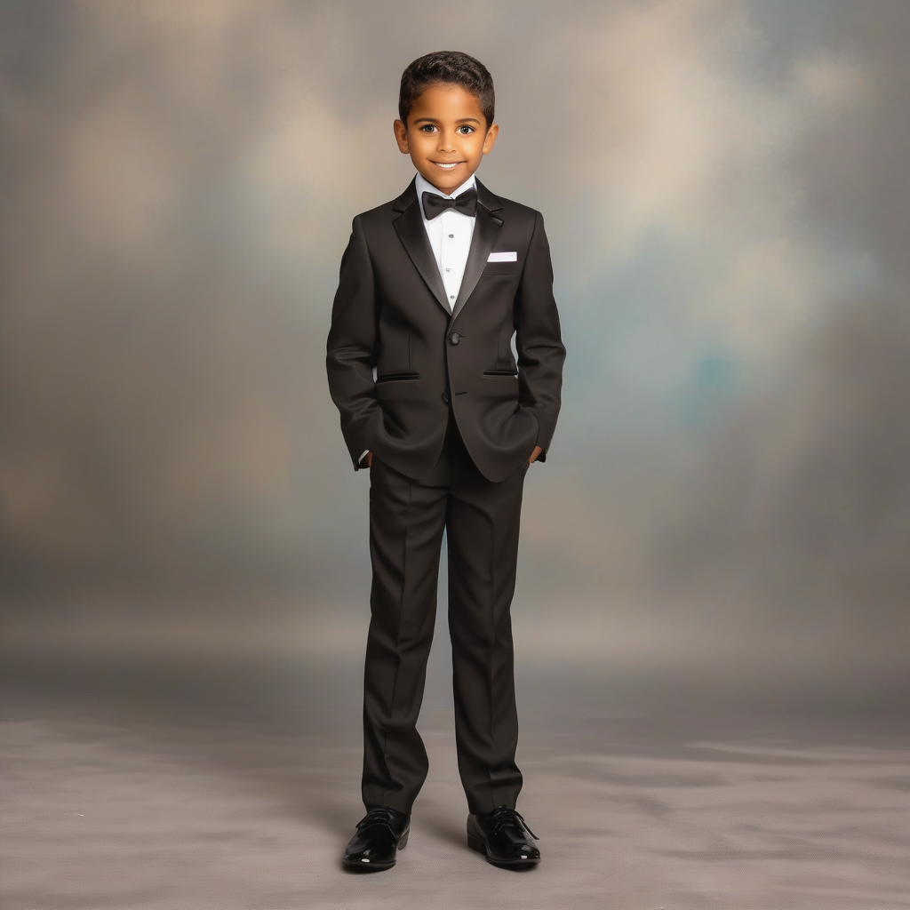 BLACK SUIT FOR Children's BOY CHURCH OR SCHOOL PICTURE