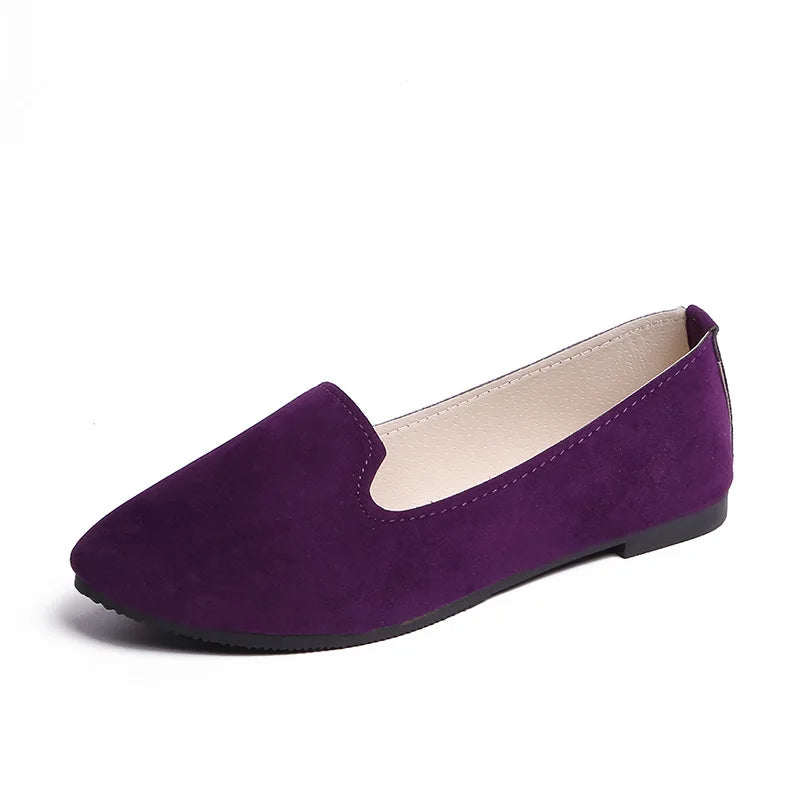 Spring Summer Women Flat Shoes Woman Ballet Flats Candy Color Ladies Shoes Large Size Autumn Casual Shoes Women Loafers WSH2216