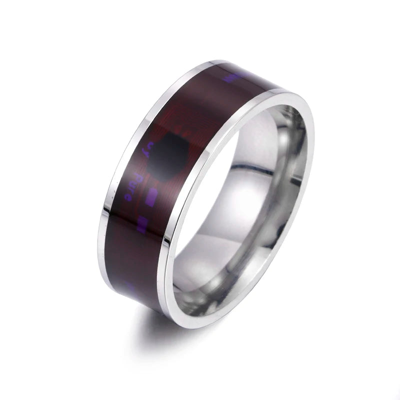 Fashion Men's Ring Magic Wear NFC Smart Ring Finger Digital Ring for Android Phones with Functional Couple Stainless Steel Ring
