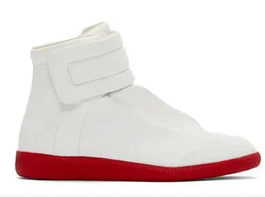 39-47 Luxury Brand Men Shoes Shiny Leather Casual Shoes Men's High Top Silvery Gold Red High Quality Men Flats Casual Shoes