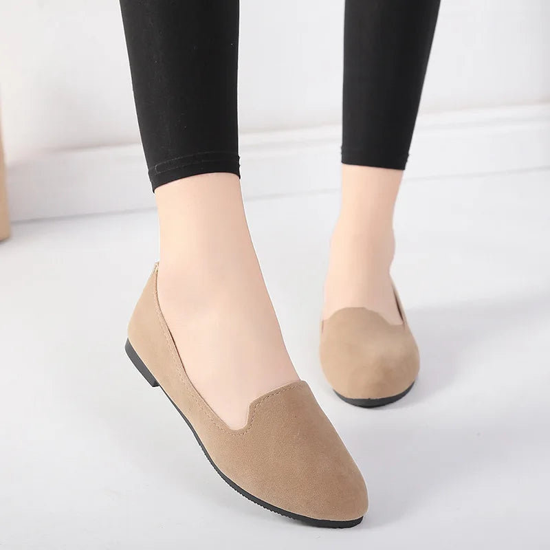 Spring Summer Women Flat Shoes Woman Ballet Flats Candy Color Ladies Shoes Large Size Autumn Casual Shoes Women Loafers WSH2216