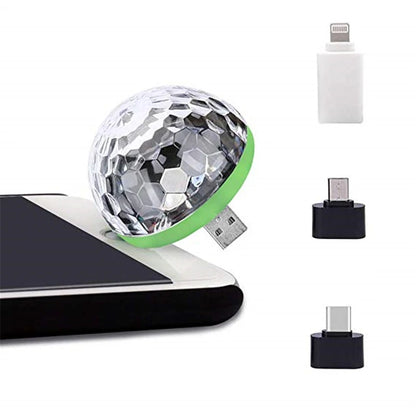 USB Mini Disco Lights,Portable Home Party Light,DC 5V USB Powered Led Stage Party Ball DJ Lighting,Karaoke Party Led Christmas