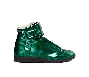 39-47 Luxury Brand Men Shoes Shiny Leather Casual Shoes Men's High Top Silvery Gold Red High Quality Men Flats Casual Shoes