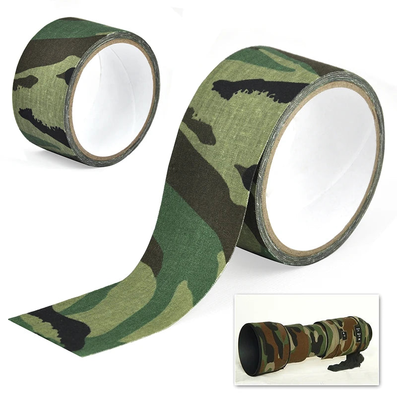 5M Outdoor Camouflage Tape WRAP Hunting Waterproof Self Adhesive Camo