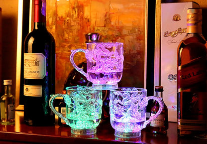 New exotic LED Colorful Flashing Cup,Dragon Wine Cup, wedding, bar, celebration props glowing toys