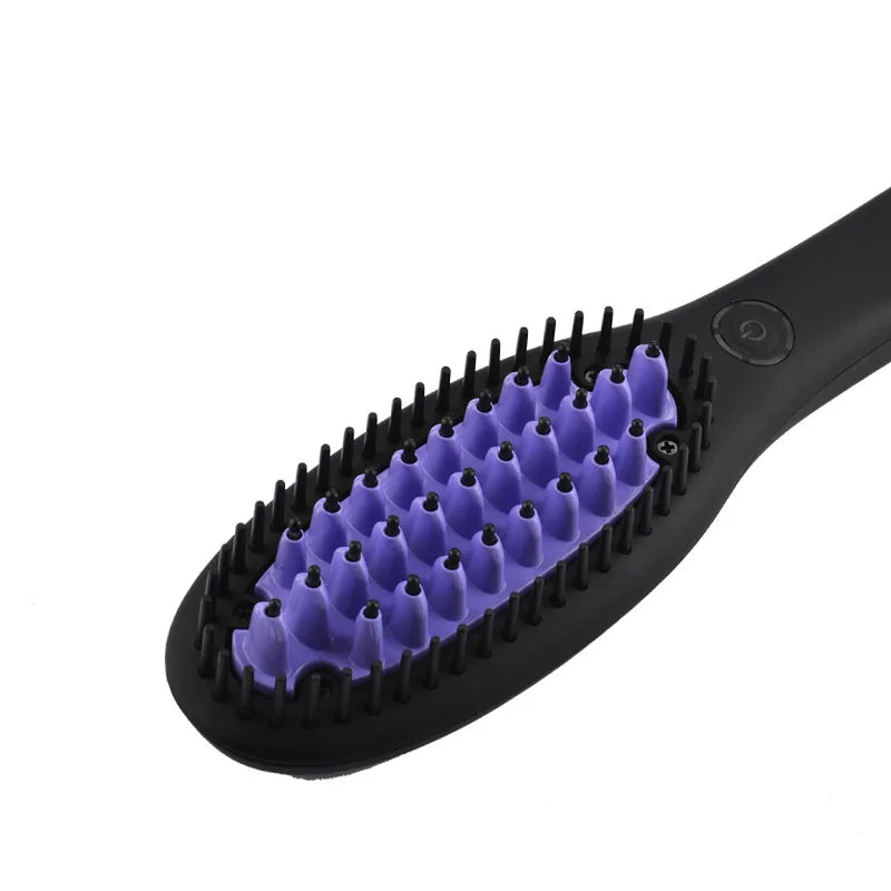 Electric Ceramic Anti-Scald Hair Brush Straightener Comb PTC Fast Heating Straight Hair Straightening Curling Brushes