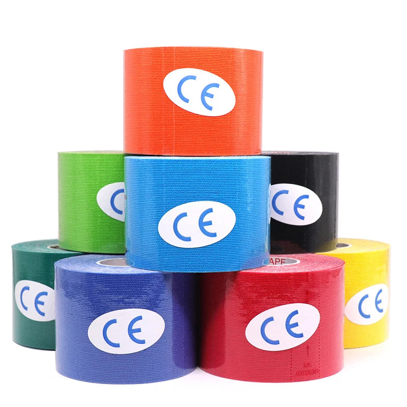 5m Kinesiology Wrap Tape Muscle Pain Relief Waterproof Sports Recovery Athletic Tape Strapping For Tennis Knee Finger Wrist