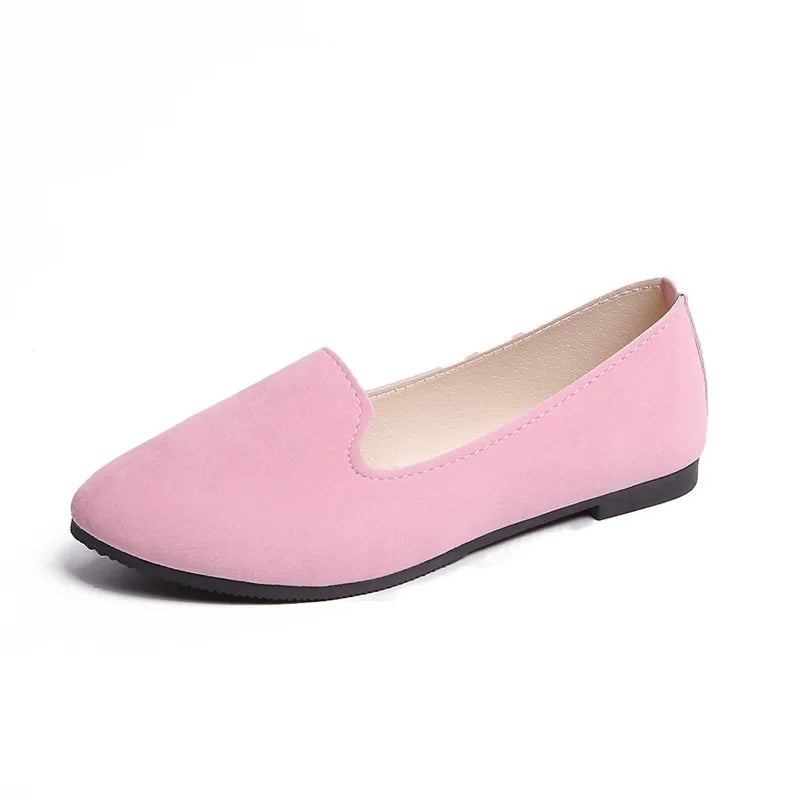 Spring Summer Women Flat Shoes Woman Ballet Flats Candy Color Ladies Shoes Large Size Autumn Casual Shoes Women Loafers WSH2216