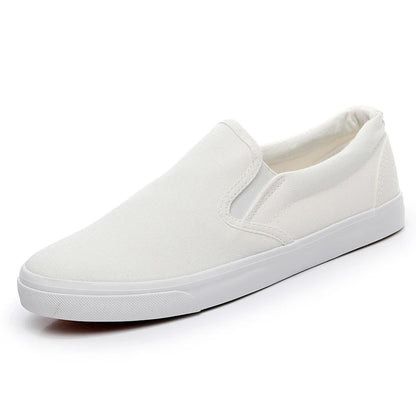 FUQIAO New Canvas Driving Shoes Men Green Black Yellow White Vulcanized Lazy Canvas Shoes Mens Designer Sneakers Fashion Men
