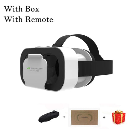VR Shinecon Helmet 3D Glasses Virtual Reality For Smartphone Smart Phone Headset Goggles Casque Wirth Viar Binoculars Video Game