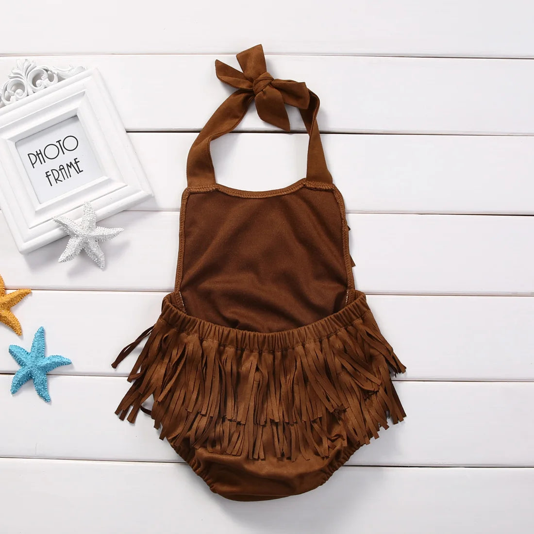 Cute Baby Girls Tassel Bodysuit Jumpsuit Summer Sunsuit Outfits Clothes 0-24M