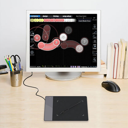 Original HUION 420 4-Inch Digital Tablets Mini USB Signature Pen Tablet Graphics Drawing Tablet OSU Game Tablet