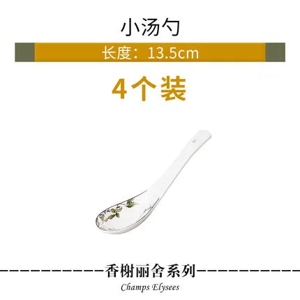 Tangshan Bone Porcelain Bowls and Dishes with Pottery Bowls and Plates with Soup Bowls and Noodles