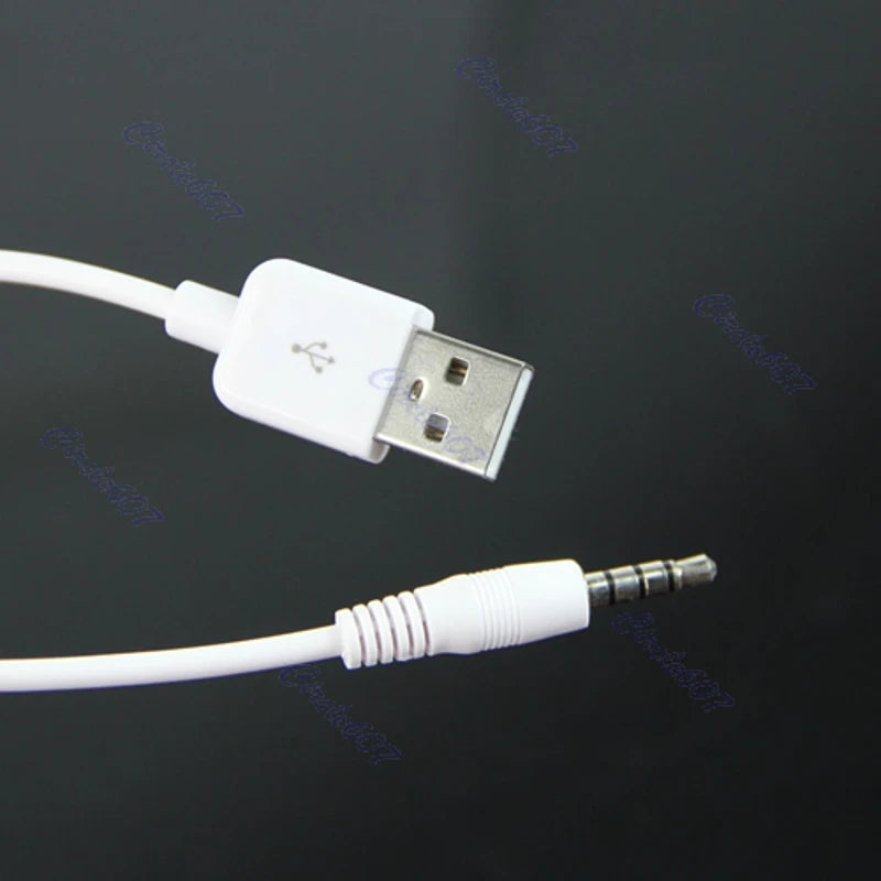 USB 3.5mm Data Sync Charging Cable Adapter for Apple iPod Shuffle 2nd #221