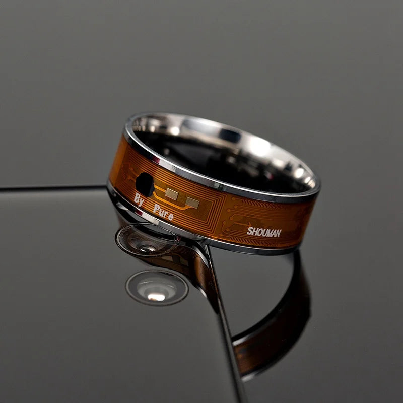 Fashion Men's Ring Magic Wear NFC Smart Ring Finger Digital Ring for Android Phones with Functional Couple Stainless Steel Ring