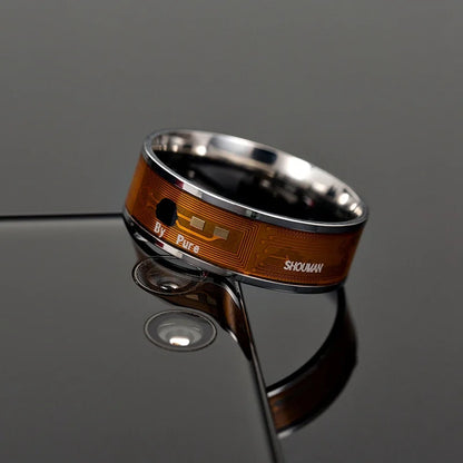 Fashion Men's Ring Magic Wear NFC Smart Ring Finger Digital Ring for Android Phones with Functional Couple Stainless Steel Ring