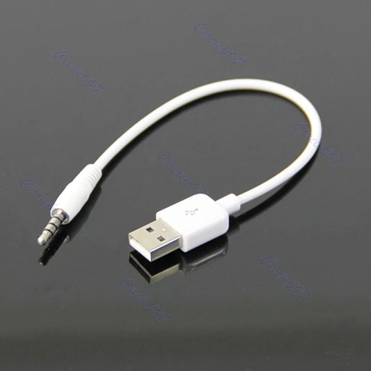USB 3.5mm Data Sync Charging Cable Adapter for Apple iPod Shuffle 2nd #221