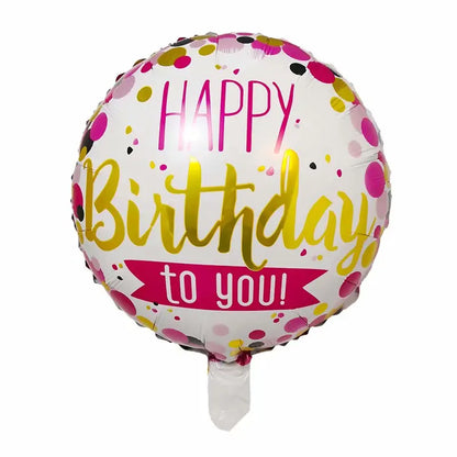 10pcs 18inch Happy Birthday Balloons Baby Shower Balloon Happy Birthday Party Decoration Foil Globos