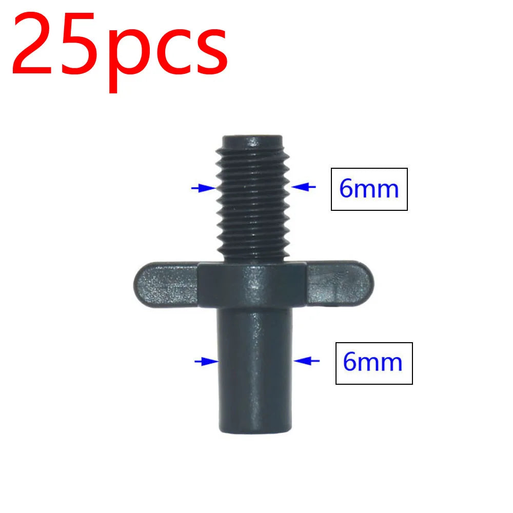 Garden Hose Connectors Barbed Tee Elbow Cross End Plug Coupling WDrip Irrigation System Atering Fitting For 3/5 4/7mm Hsse
