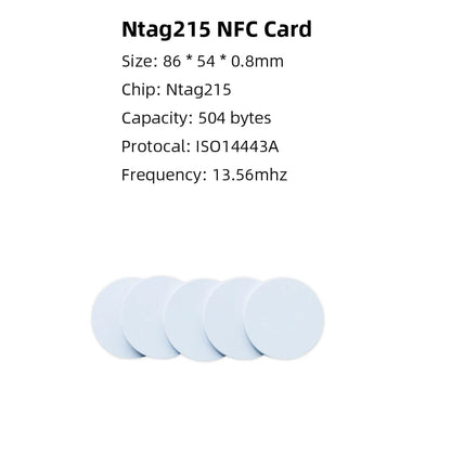 5YOA 50/30pcs NFC Coin Ntag215 TAG Key 13.56MHz 215 Card Universal Label RFID Ultralight Tags Labels 25 mm diameter Round Box