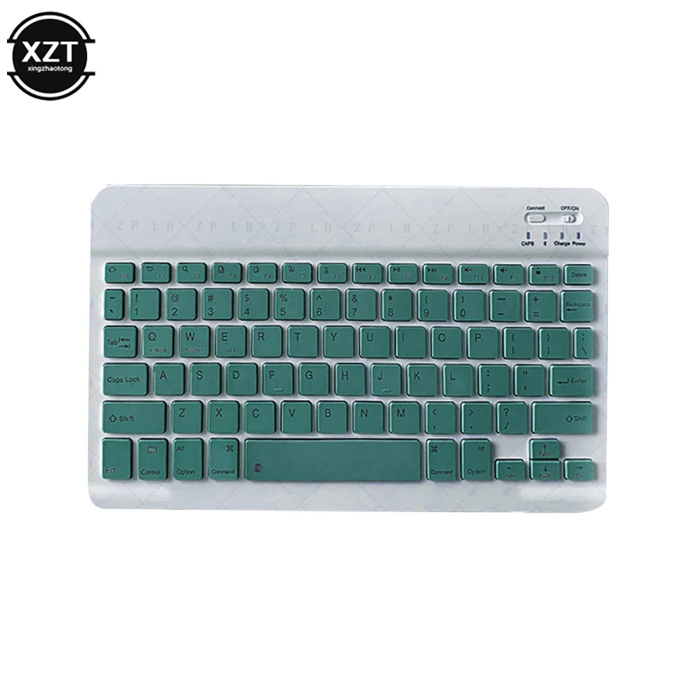 Mini Bluetooth-compatible Keyboard Wireless Keyboard For Computer Phone  English Russian Rechargable Keyboard For Ipad Tablet PC