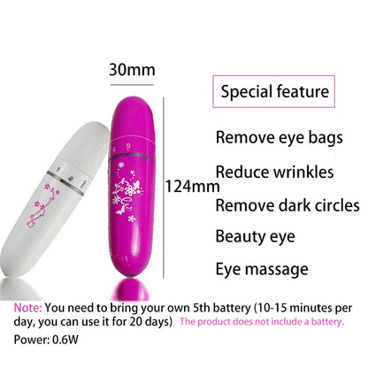Mini Eye Massager Facials Vibration Wrinkle Dark Puffiness Eye Fatigue Removal Massager Anti-Ageing Device Circles Eye Care Pen