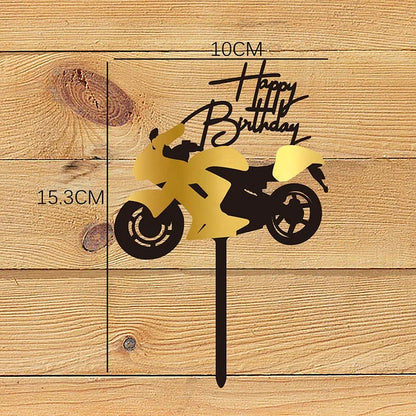 Acrylic Happy Birthday Cake Topper Gold Pink Birthday Cake Toppers Flags For Kids Birthday Party Cake Decorations Baby Shower
