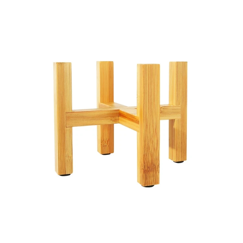 Four-legged Wood Flower Pot Holder Plant and Succulent Flower Pot Base Display Stand Home Garden Patio Decoration Shelf Drop Hip