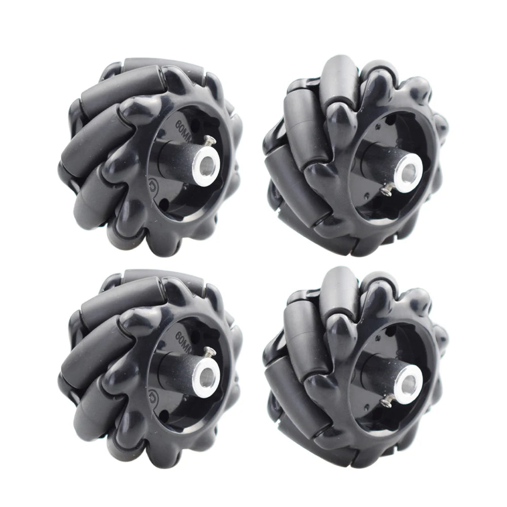 5KG Load 60mm Mecanum Wheel for Arduino Raspberry Pi with 12V DC Hall Encoder Motor DIY STEM Robot Car Toy Parts