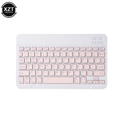 Mini Bluetooth-compatible Keyboard Wireless Keyboard For Computer Phone  English Russian Rechargable Keyboard For Ipad Tablet PC